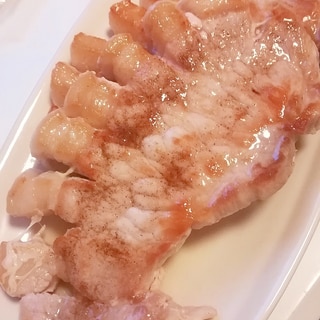 シンプルレシピ☆豚ロース厚切り肉のソテー